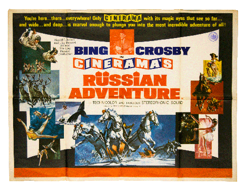 Russian Adventure Bing Crosby Cinerama original filmposter