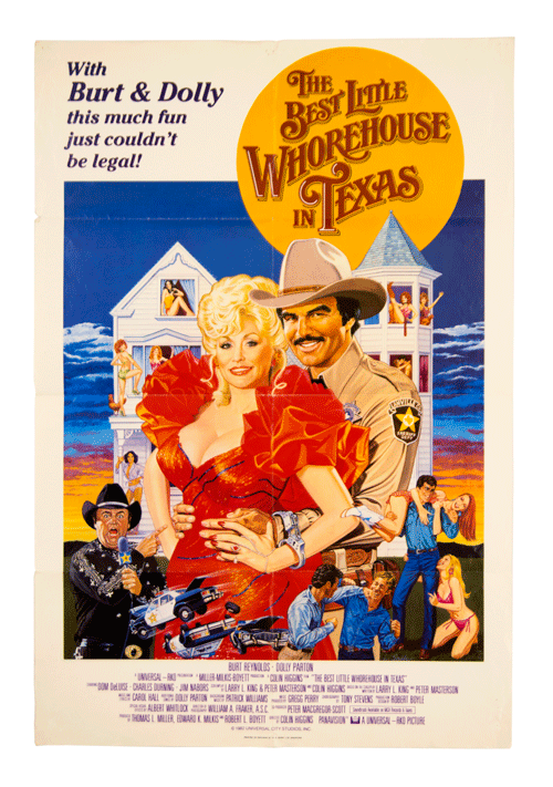 The best little whorehouse in Texas orignal film poster Dolly Parton
