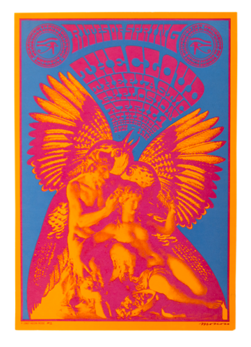 Psychedelic poster 60's The Cloud The plastic explosion